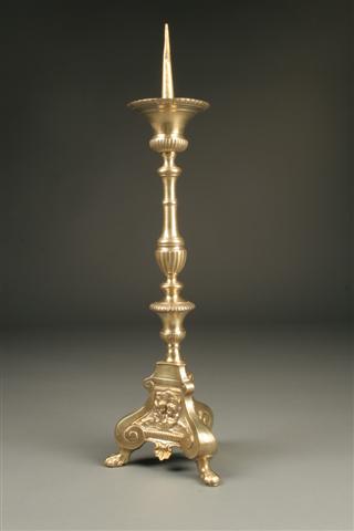 Gothic style candelabra in Bronze, France 19th century - Miscellaneous -  Houtroos