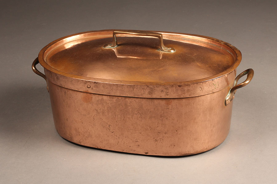 French Antique Copper Stock Pot Marmite Faitout BIG Pan Good Tin  Refurbished Very Old Very Loved All Solid Copper Quality Antique Piece