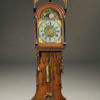 Mid 19th century Dutch Staartklok in oak with hand painted dial