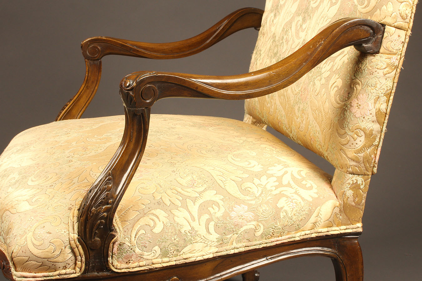 Louis XV Style Armchairs in Walnut, 19th Century, Set of 2 for sale at  Pamono