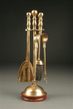 Set of English 1920's miniature fire tools.