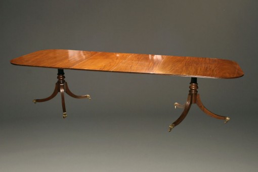 English Federal style double pedestal table A5240A1 English Federal style double pedestal table A5240A1