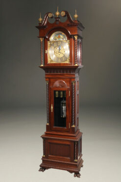 Tall case clock with movement by Elliott, case by Durfee A5473A