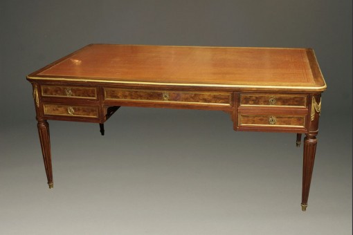 Antique Louis XVI style partner’s desk. Antique Louis XVI style partner’s desk.