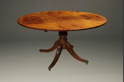 Antique English Regency oval table Antique English Regency oval table
