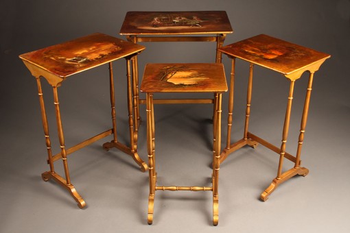 A5460C-polychromed-nesting-table A5460C-polychromed-nesting-table