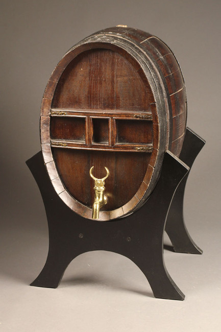 antique cognac cask