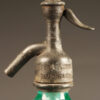 Aqua colored seltzer water bottle from France dated 1913