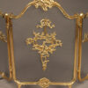 Solid brass folding fireplace screen with ornate castings.