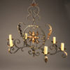 19th century French iron 6 light chandelier